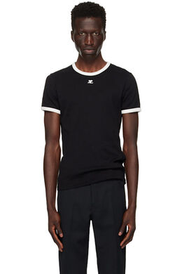 Courreges: Чёрная футболка 