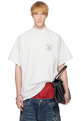 Balenciaga: Серая футболка 