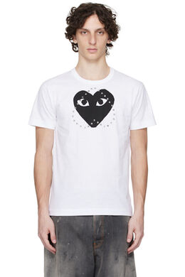 Comme Des Garçons Play: Белая футболка  Play
