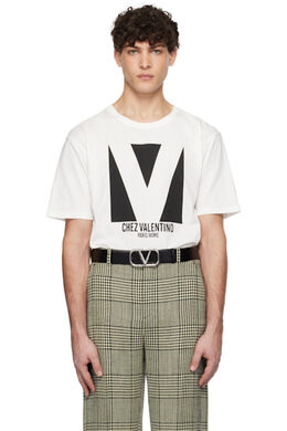 Valentino: Белая футболка 
