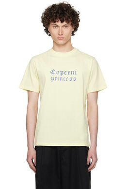 Coperni: Жёлтая футболка 