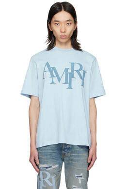 Amiri: Синяя футболка 