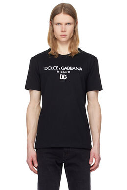 Dolce&Gabbana: Чёрная футболка 