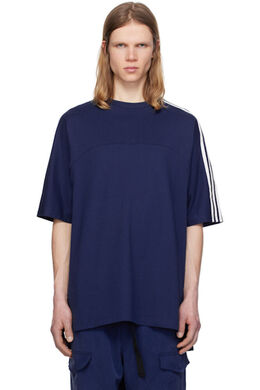 Y-3: Синяя футболка 