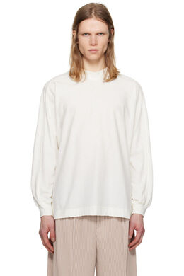 Homme Plissé Issey Miyake: Белая футболка 