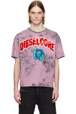 Diesel: Розовая футболка 