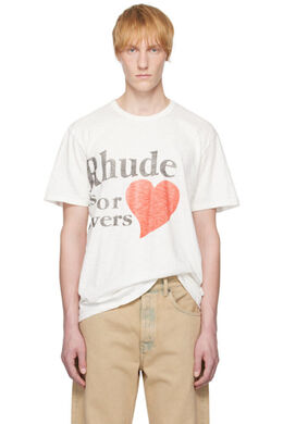 Rhude: Белая футболка 