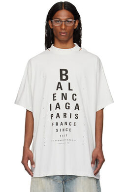 Balenciaga: Белая футболка 