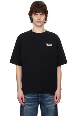 Maison Kitsuné: Чёрная футболка 