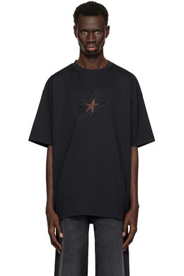 MUGLER: Чёрная футболка 