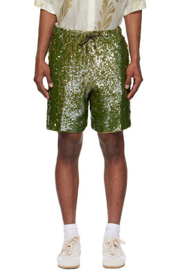 Dries Van Noten: Шорты цвета хаки 