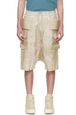 Rick Owens Drkshdw: Бежевые шорты  Creatch