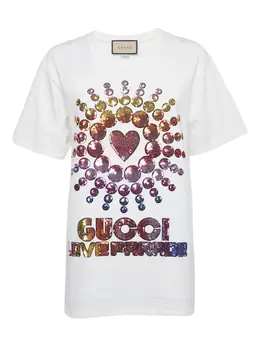 Gucci Pre-Owned: Футболка с блёстками 