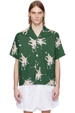 Lacoste: Зелёная рубашка 
