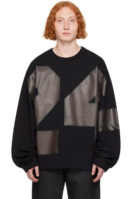 Dries Van Noten: Чёрный свитшот 