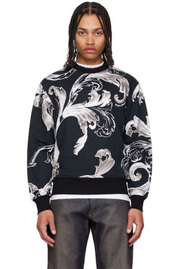 Versace Jeans Couture: Чёрная толстовка 