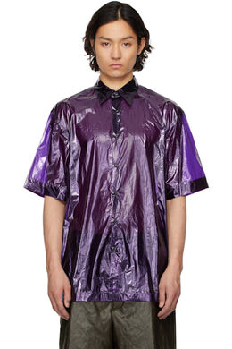 Dries Van Noten: Фиолетовая рубашка 