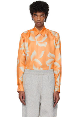 Dries Van Noten: Оранжевая рубашка 