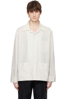 Maison Margiela: Рубашка в полоску 