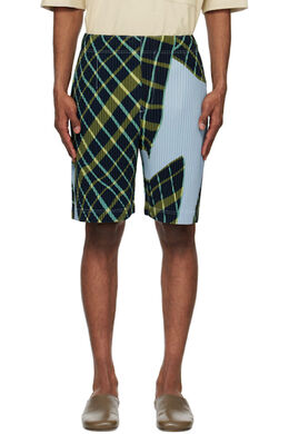 Homme Plissé Issey Miyake: Синие шорты 