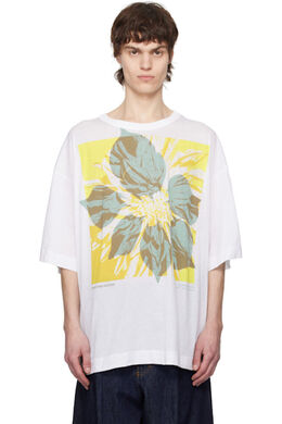 Dries Van Noten: Белая футболка 