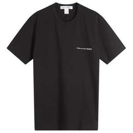 Comme Des Garcons Shirt: Чёрная футболка 