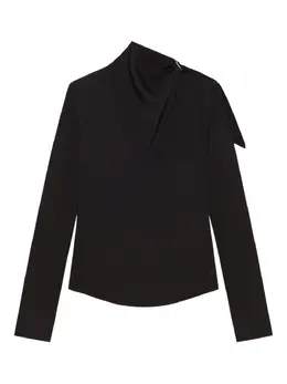 Courrèges: Чёрная блуза 