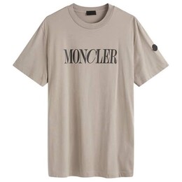 Moncler: Серая футболка 