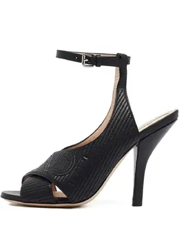 Fendi Pre-Owned: Чёрные сандалии 