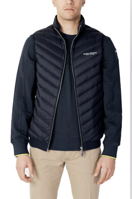 Armani Exchange: Синий жилет 
