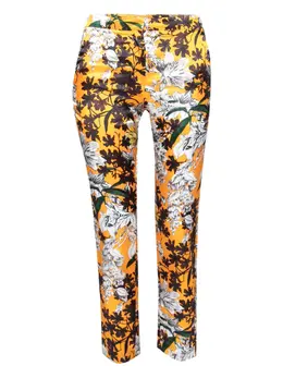 MSGM: Брюки с растительным принтом 