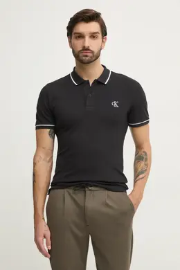 Calvin Klein Jeans: Чёрное поло 