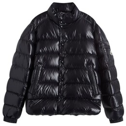 Moncler: Блестящая куртка 