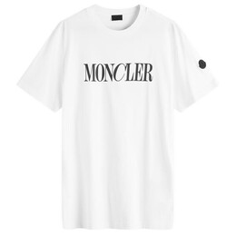 Moncler: Белая футболка 