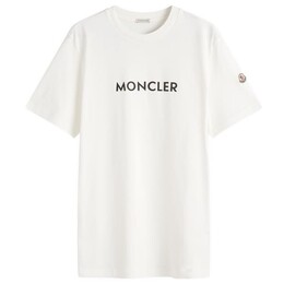 Moncler: Белая футболка 