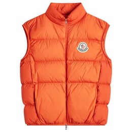 Moncler: Оранжевый жилет 