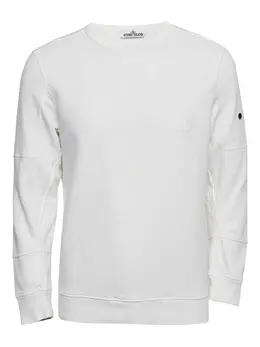 Stone Island: Белый свитшот 