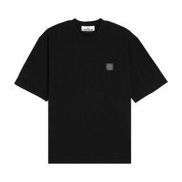 Stone Island: Чёрная футболка  Compass