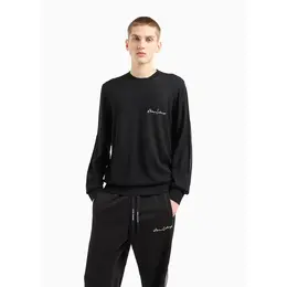 Armani Exchange: Чёрный свитер 
