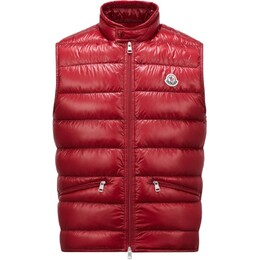 Moncler: Красный жилет 