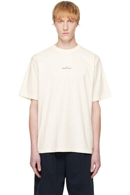 Stone Island: Белая футболка  Compass