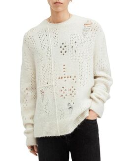 Allsaints: Белый свитер 