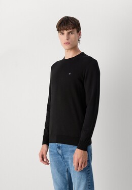 Calvin Klein: Чёрный свитер 