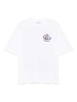 Off-White: Белая футболка  Arrow