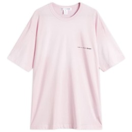 Comme Des Garcons Shirt: Розовая футболка 