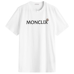 Moncler: Белая футболка 