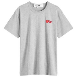 Comme Des Garçons Play: Серая футболка 