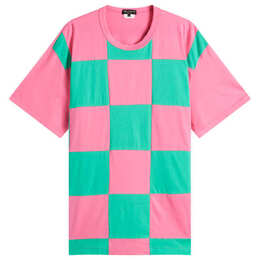 Comme des Garçons Homme Plus: Розовая футболка 