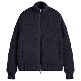 Moncler: Синий кардиган 