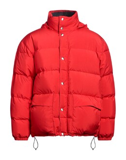 Jil Sander: Красный пуховик 